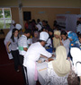Professional chefs demonstrating healthy cooking