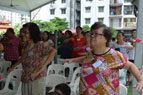 Participants doing exercise program