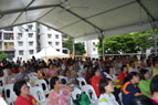 The participants listening to the talks attentively