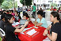 A family member accompanying the resident at the screening event.